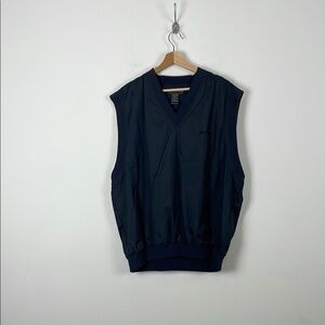 Golf America Mens XL Pullover Sleeveless V  Nec Navy Blue Sleeveless Golf Vest